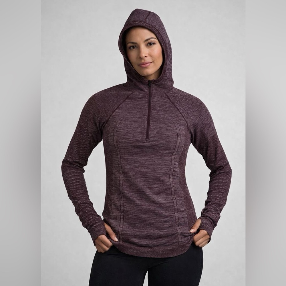 Lululemon Athletica Maroon Hooded Top